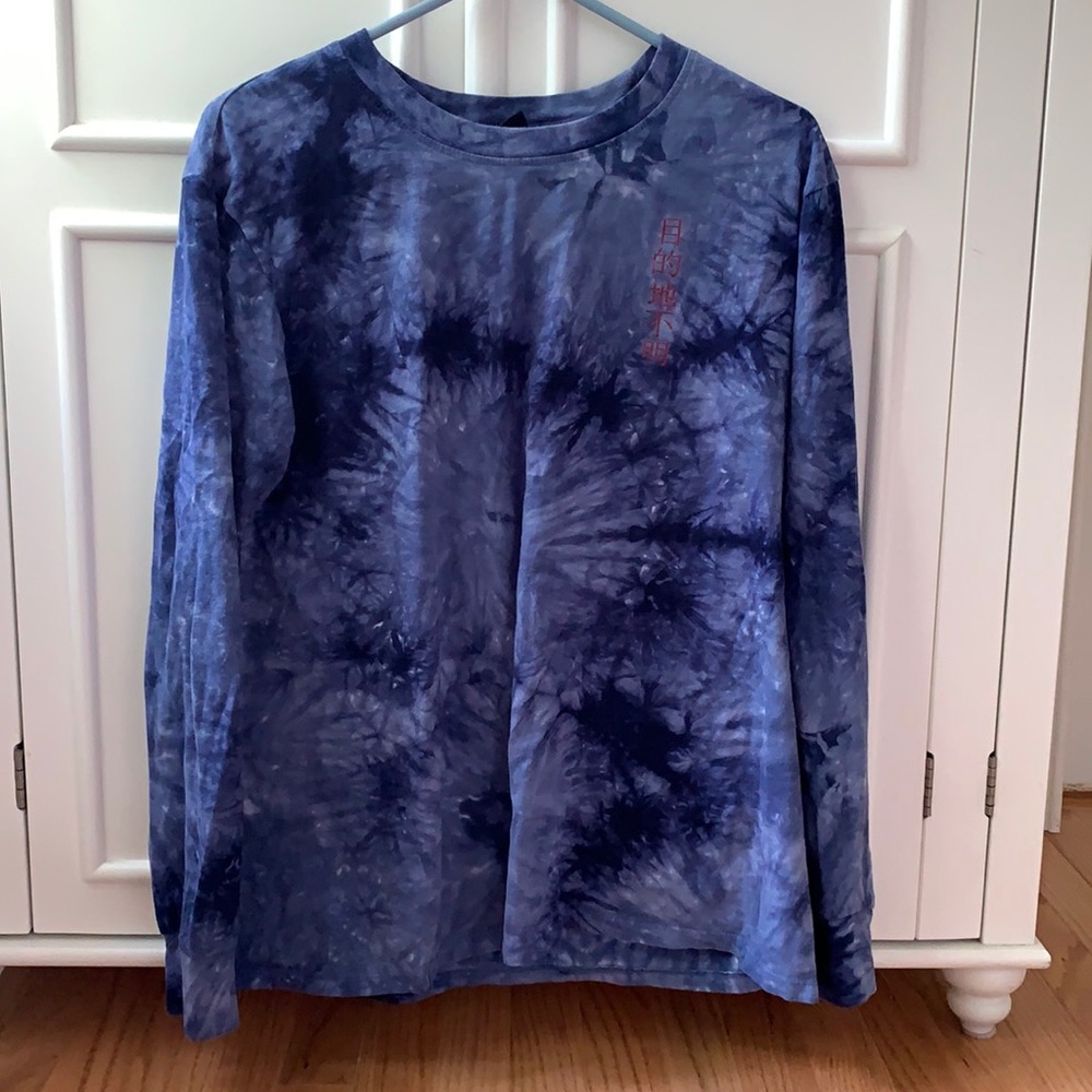 Long Sleeve Blue Shirt.